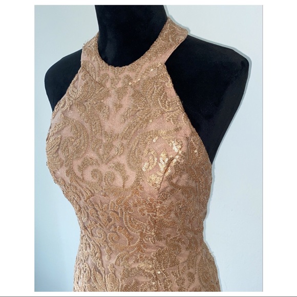 DRESS THE POPULATION SEQUIN DRESS - Picture 3 of 8